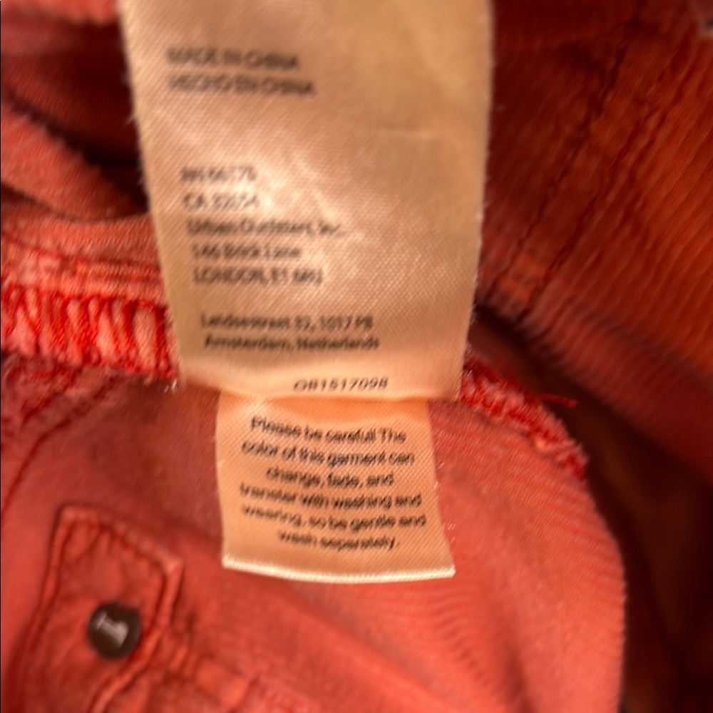 Pilcro Coral Corduroy  Shorts Relaxed Fit - Picture 6 of 7